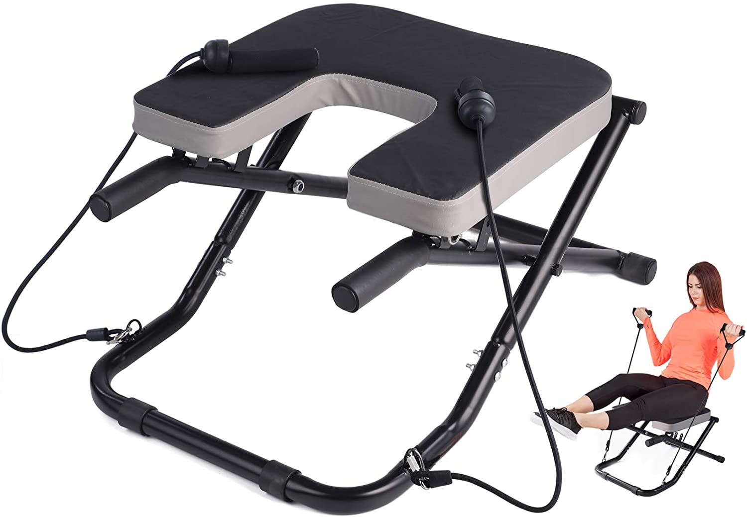 Regulowane składane krzesło do – Yoga Fitness Resistance Band recenzja i cena